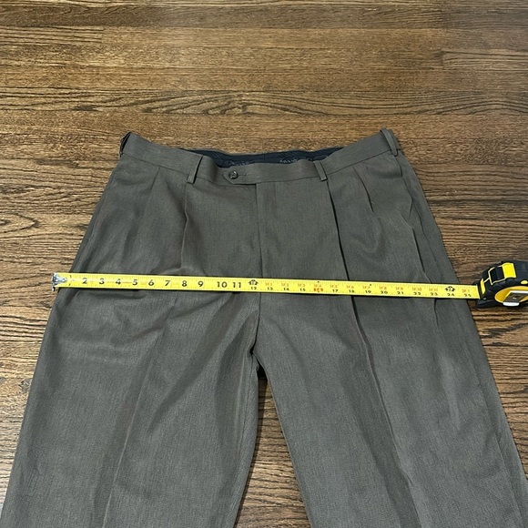 Savane Vintage Tailored 2 U Comfort Waist Men’s Trouser Work Pleated Pants 40/32 - Picture 5 of 16